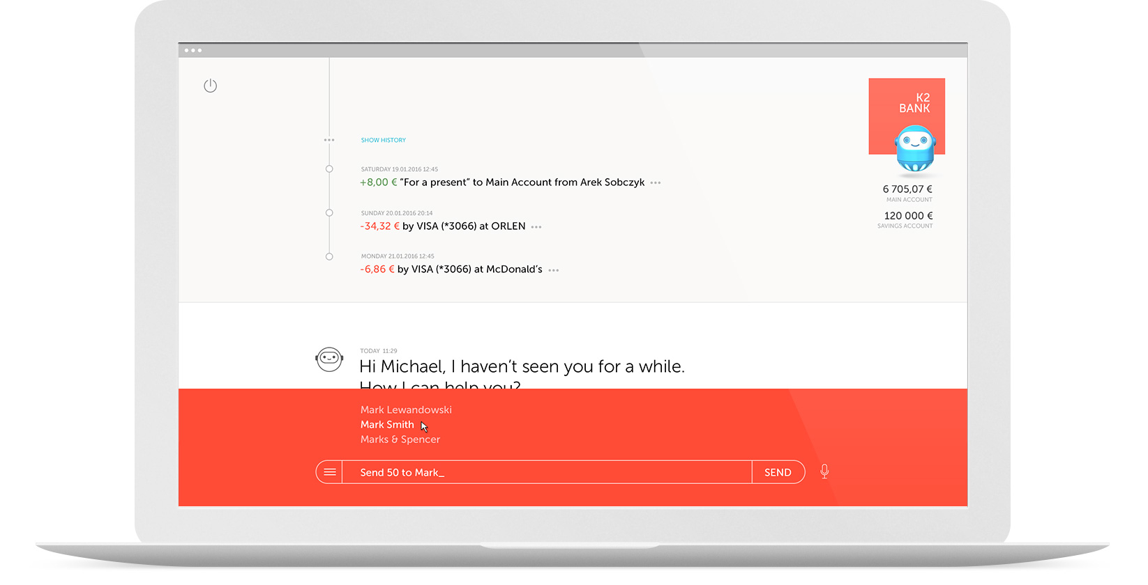 Chatbot autouzupełnianie
