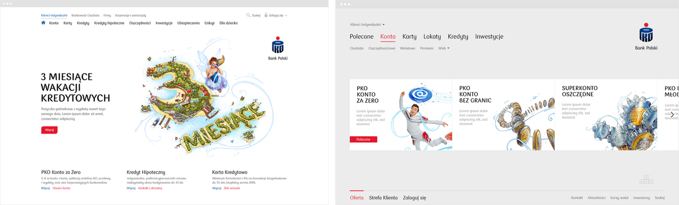 Focus: niezrealizowany projekt serwisu dla for PKO Banku Polskiego 