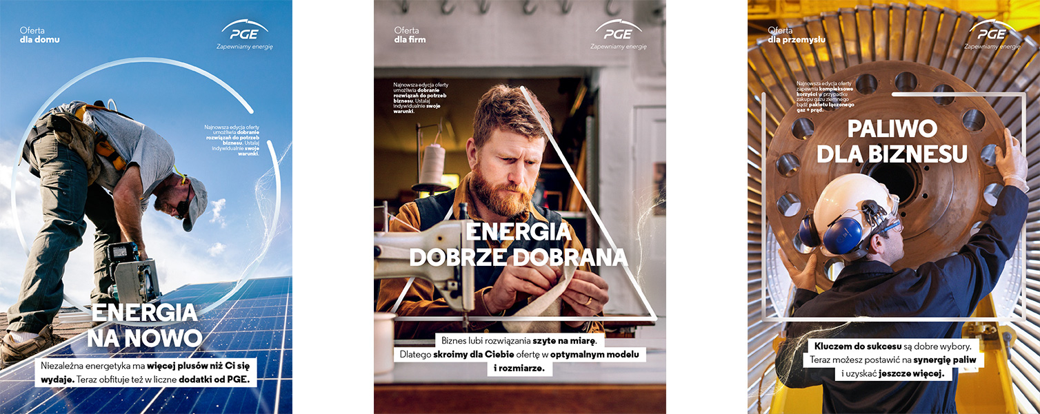 Visuale z przykładami okręgu, trójkąta, kwadratu