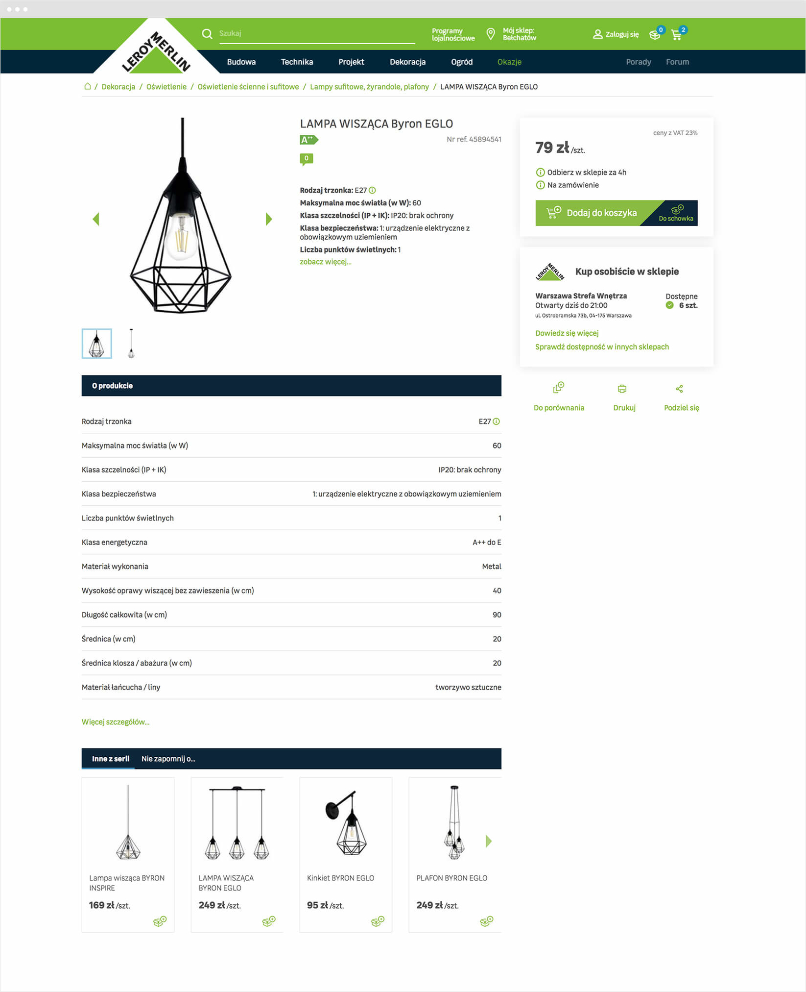 Serwis e-commerce Leroy Merlin