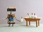 Robot i stół 